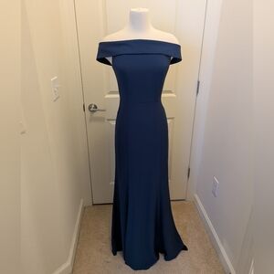 Laundry Off-Shoulder Blue Evening Gown Size 2